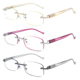 3 Pieces Unisex Frameless Anti-Blue Light Presbyopia Sunglasses LH001